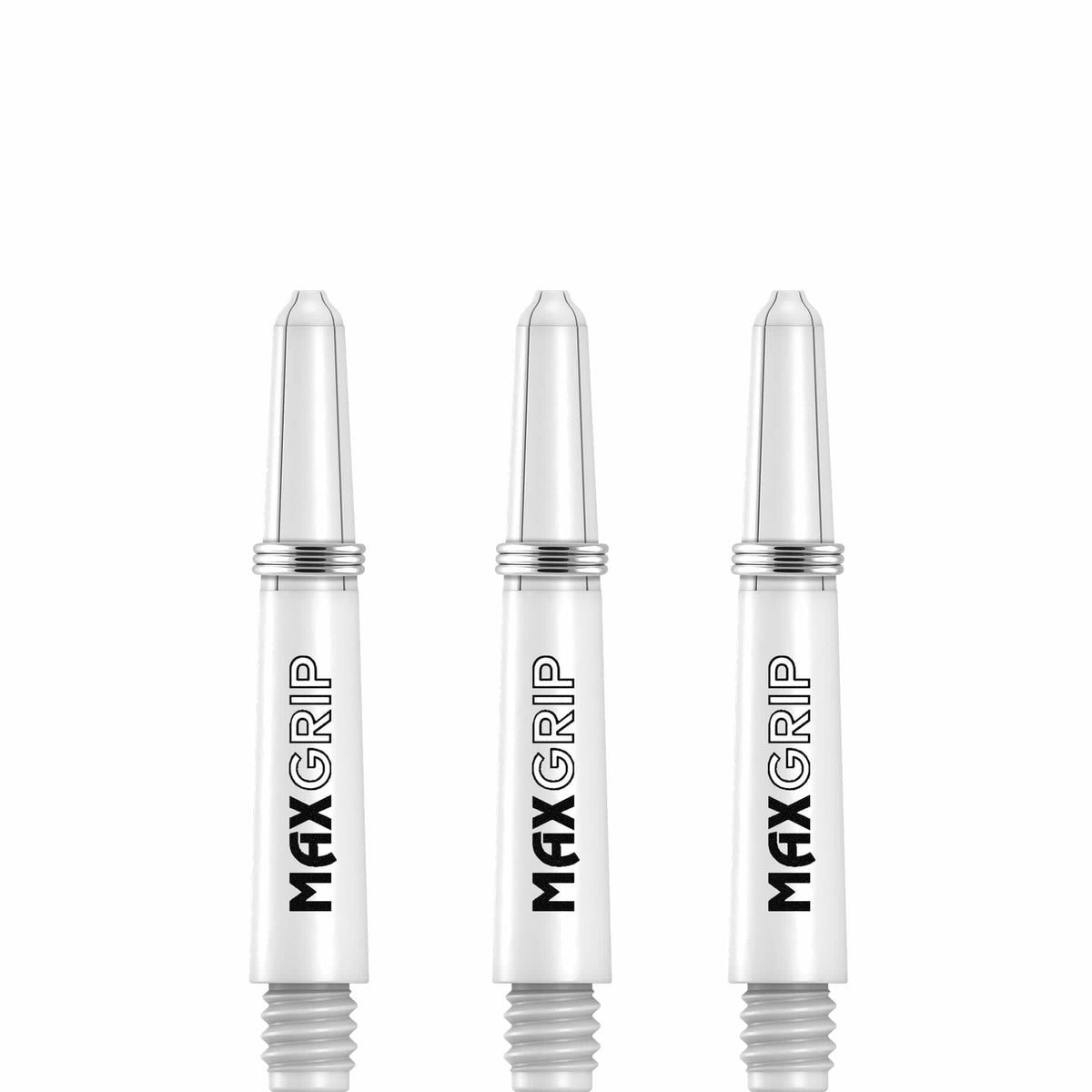 XQMax Max Grip Shafts - Nylon Dart Stems - White Short